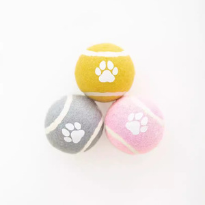 伸縮性があり噛みつきに強いプラスチック製の犬用おもちゃ - 小型犬の退屈解消用ソリッドボール - Product Image 1