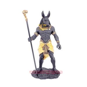 Estatua del Dios Egipcio Anubis en Oferta, Tallada a Mano en Fibra de Vidrio con Material de Resina - Product Image 3