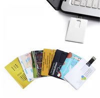Clé USB promotionnelle la moins chère en forme de carte de crédit, cadeau d'affaires, clé USB promotionnelle en forme de carte