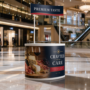 Vente directe usine : Kiosque pliable, stand d'exposition performant, présentoir <span class=keywords><strong>de</strong></span> bannière, comptoir promotionnel portable - Product Image 1