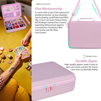 Étui rigide en EVA multi-types pour cartes de jeu, organisateur universel de cartes de collection, anti-chute, portable, boîte de rangement pour jeux de cartes