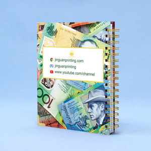 Thiết kế mới tùy chỉnh in logo A4 xoắn ốc hàng tuần tập luyện sữa Tạp Chí kế hoạch Nhật Ký máy tính xách tay in ấn để bán - Product Image 3