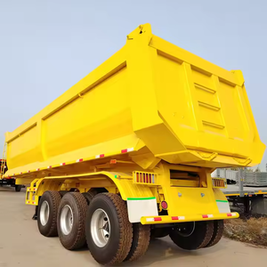 Special Offer: 3/4 Axle U-Shaped Rear Tipping Hydraulic Tipper Dump Semi <b>Trailer</b>, 50/60/80 Ton - Product Image 2