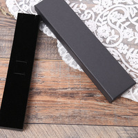 Caja de Embalaje de Joyería Negra en Existencia para Pulseras, Collares, Colgantes, Anillos, Pendientes, Cajas de Regalo con Espuma