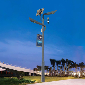 Lousi City Smart Street Light illuminazione a LED 5G Smart Light Pole Multi-funzione PM2.5 Display monitoraggio schermo strada acciaio 3m-6m - Product Image 4