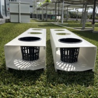 Système de canal hydroponique NFT personnalisé avec longueur de trou de 150x100 mm pour la culture de tomates et de concombres