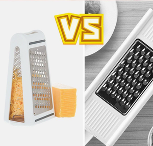 Máy xay 2 mặt Máy xay phô mai lý tưởng có hộp đựng bằng thép không gỉ cho rau củ phô mai Parmesan màu trắng - Product Image 6