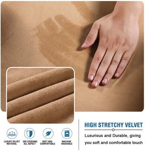 <span class=keywords><strong>Copridivano</strong></span> <span class=keywords><strong>Angolare</strong></span> a L con Chaise Longue Destra in Ricco Velluto, 2 Pezzi, <span class=keywords><strong>per</strong></span> <span class=keywords><strong>Divano</strong></span> Componibile a 3 Posti, Extra Large, Fodera Moderna in 1 Pezzo - Product Image 5