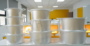 Ensemble de casseroles en aluminium de grande capacité 20/21/23/25/27/30/32/35/38 cm, <span class=keywords><strong>9</strong></span> casseroles avec poignée et couvercle, ensemble de casseroles en fonte, casserole à soupe - Product Image 2