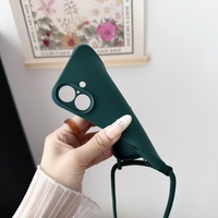 Étui à cordon en TPU pour les séries 11-16, coque de téléphone antichoc avec sangle de collier transversale, disponible en 8 couleurs
