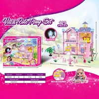 Zhiqu Toys Princess Dream Mansion Playhouse Set DIY Puzzle Lumineux Modèle En Plastique Transfrontalier pour Enfants
