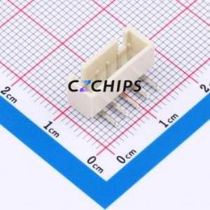 WAFER-HA2.54-5PWZ-Y62 Wire-to-Board Pin Header Bent Lead Through Hole,P=2.5mm Connector 1x5P 2.5mm Right Angle Insert XHB - Product Image 1