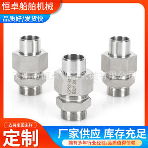 Connecteur fileté à épaule plate à visser en acier inoxydable de type B, quincaillerie marine, embout soudé bout à bout - Product Image 2