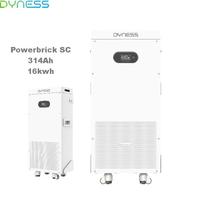 Batterie Dyness PowerBrick SC hautement sécurisée 16 kWh, pack de batteries intelligentes LiFePO4 16,076 kWh 51,2 V 314 Ah pour usage domestique, compatible UE