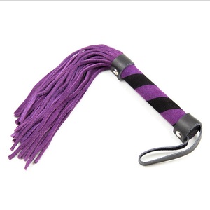 BDSM Bondage Real หนังนิ่มหนัง Flogger Bull แส้สำหรับผู้ใหญ่เล่น - Product Image 4