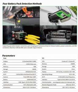 جهاز SmartSafe P13 لفحص السيارات الكهربائية، ماسح ضوئي شامل للنظام الكامل للمركبات الكهربائية الجديدة، أداة تشخيص شاملة لسيارات تسلا وبي واي دي - Product Image 5