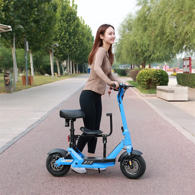 Envío directo a almacén de la UE X10 Scooter eléctrico 25 Km/h Velocidad 500W Potencia 2000W 60KM Pantalla digital todoterreno dual frontal de 8 pulgadas