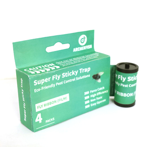 Trampa Adhesiva para Moscas Super Fly, <span class=keywords><strong>Cinta</strong></span> Adhesiva Ecológica No Tóxica, <span class=keywords><strong>Atrapa</strong></span> Moscas de Alta Eficiencia para el Hogar, Cocina, Granja, Paquete de 4 - Product Image 2