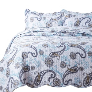 Juego de edredón con flores de ciruela, colcha ligera - Product Image 4