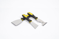 Kit d'outils de raclage professionnels, outils à main, traitement thermique, couteau à mastic multifonctionnel en acier inoxydable de 1,6 mm avec manche en fibre de verre