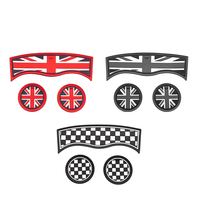 3 PCS/set Union Jack Auto Tapis antidérapant Coaster Copa Del Coche Car Storage Cup Holder Rubber Pad pour Mini Cooper Clubmann F54 F54