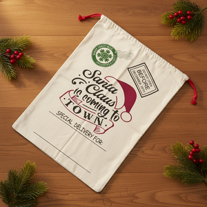 Sacchetto Natalizio con Coulisse in Cotone Fatto a Mano 2026 per <span class=keywords><strong>Vigilia</strong></span> <span class=keywords><strong>di</strong></span> <span class=keywords><strong>Natale</strong></span> e Capodanno, Confezione Regalo Caramelle, Vendita Diretta dalla Fabbrica, Ingrosso - Product Image 1
