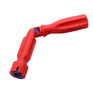 Red Plastic Ratcheting <b>Wrench</b> Single End Hex Manual Home Diy Tool Anti Slip Handle - Product Image 1