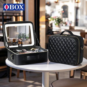 New Arrival hàng năm nghệ sĩ trang điểm Túi du lịch thời trang xách tay mỹ phẩm Organizer với dây kéo đóng cửa cho vẻ đẹp trường hợp - Product Image 2