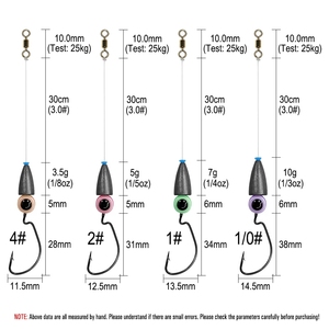 Juego de 5 Piezas de Aparejos de Pesca Texas Rig para Pesca de Lubina, Kit de Aparejos de Pesca Carolina, Anzuelos, Aparejos de Pesca de Carpa, Aparejos de Pesca con Cabezal de Plomo, Listos para Usar, Cebo de Boilies - Product Image 4