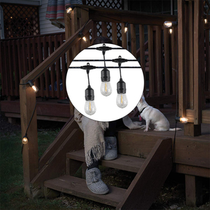 Cadena de luces de plástico resistente al agua E27 S14 IP65 para decoración navideña - Product Image 4