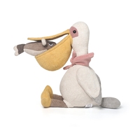 Peluche Pelican Watson au design original, poupée rétro en velours côtelé, mascotte à grande bouche, cadeau de luxe, prix d'usine