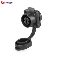 Connecteur circulaire tout plastique CNLINKO LP12, étanche IP68, connecteur de prise à poussoir-tirer