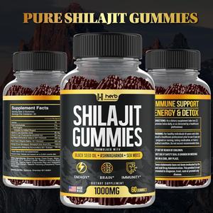 ODM/OEM Private Label <b>Shilajit</b> Extract Gummies Himalayan <b>Shilajit</b> <b>Resin</b> <b>Shilajit</b> Gummies for Energy Support and Brain Memory - Product Image 2