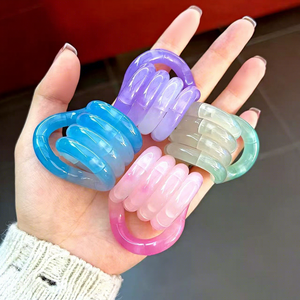 Corde torsadée changeante de couleur pour soulager le stress, jouet anti-stress pour enfants, entraînement de concentration, boîte de décompression en silicone - Product Image 1