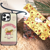 Coque de téléphone à panneau arrière magnétique remplaçable pour Iphone17/17pro/17promax/17air avec le chien de fil de musique coloré doré