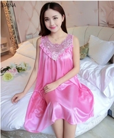 Camisones sin mangas sexis para mujer, camisones para mujer, vestido largo para dormir, pijama femenino, camisón de verano