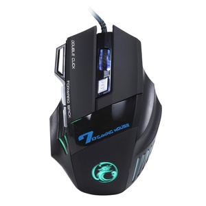 Gaming Wired Mouse Right-Handed 7-Color Backlight 5500 DPI Adjustable USB Optical 7-Button <strong>Pro</strong> Gamer for PC Office Notebook - Product Image 3