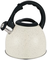 Bouilloire sifflante en acier inoxydable de qualité alimentaire 2,2 L, design classique moderne, compatible induction