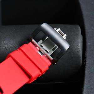 Bracelet en acier inoxydable, mouvement importé, chronographe automatique unisexe, aiguille de plongée, verre saphir, résistance à l'eau 30 bars - Product Image 3