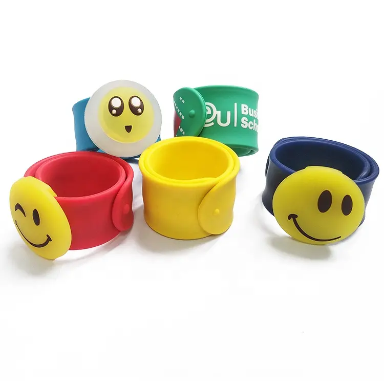 Kinder Cartoon Geschenke Spielzeug Kreatives Lächeln Gesicht Armband Armband Klatschen Ring