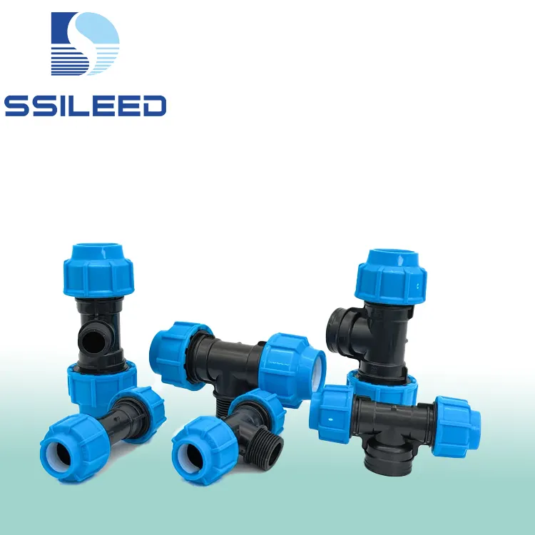 Wholesale High Quality Durable HDPE PP Compression Fittings Plastic Pipe Fittings Quick Connector For Farm Irrigation