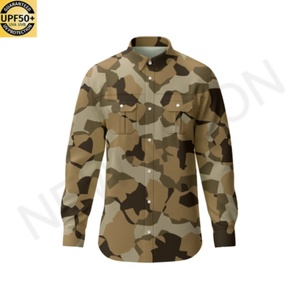 Custom Printed Fishing Shirt Anti-UV Camouflage Fishing Apparel <b>Long</b> <b>Sleeve</b> Fishing Hoodie Logo for Men and Women - Product Image 5