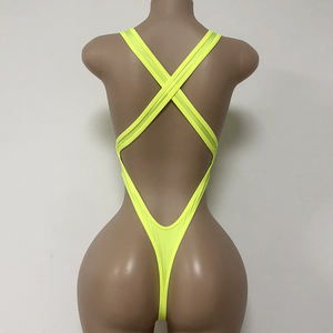 Strass di qualità esotico abbigliamento da ballo Sexy body donna un pezzo Performance Wear Club Design personalizzato all'ingrosso - Product Image 4