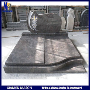 Cjsa g635 — pierres à bascule en granit, avec base et pierres précieuses - Product Image 3
