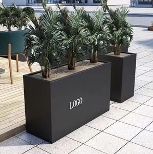 Fioriera Grande da Esterno in Acciaio Inossidabile - Vaso Resistente ed Ecologico per Arredo Paesaggistico Casa e Giardino - Product Image 1