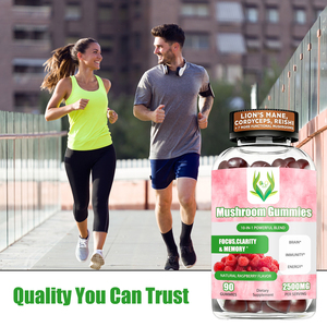 อาหารเสริมกัมมี่เห็ดธรรมชาติ แบรนด์ส่วนตัว รสราสเบอร์รี่ธรรมชาติ กัมมี่เข้มข้นผสมเห็ด 10 ชนิด - Product Image 6