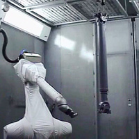 Robot de peinture automatique pour la poudrerie avec scanner
