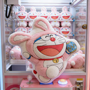 Adorable Peluche <span class=keywords><strong>de</strong></span> <span class=keywords><strong>Doraemon</strong></span> con Disfraz <span class=keywords><strong>de</strong></span> Conejo, Cojín Antiestrés, Regalo <span class=keywords><strong>de</strong></span> Cumpleaños para Niños, Premio <span class=keywords><strong>de</strong></span> Arcade - Product Image 1