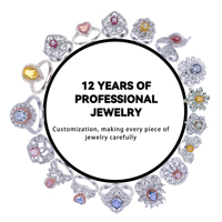 Perhiasan Perak Sterling 925 Bentuk Bunga Custom 18k VVS1 1ct Moissanite Diamond Cincin Tunangan yang Dapat Disesuaikan untuk Wanita