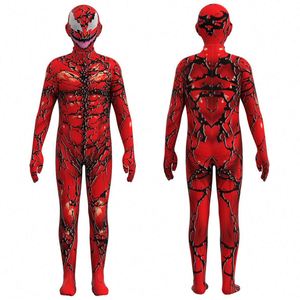 Nuovo Costume Unisex per Bambini di Halloween Ispirato a TV e Film, Tuta Aderente Rossa Cosvenom <span class=keywords><strong>2</strong></span> Venom, Spider-Man - Product Image 3